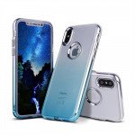 Wholesale iPhone X (Ten) 360 Gradient Armor Hybrid Case (Blue)